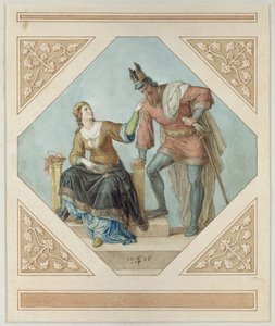 Brunhilde en Hagen, illustratie voor 