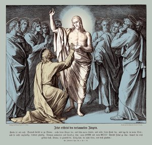 Ongelovige Thomas, Evangelie van Johannes door Julius Schnorr von Carolsfeld