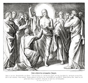 Ongelovige Thomas door Julius Schnorr von Carolsfeld