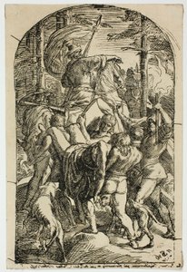 Hagen laat Siegfrieds lichaam uit het bos naar huis dragen door Julius Schnorr von Carolsfeld