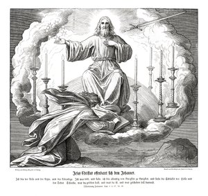 Jezus Christus openbaart zich aan Johannes, Openbaring door Julius Schnorr von Carolsfeld