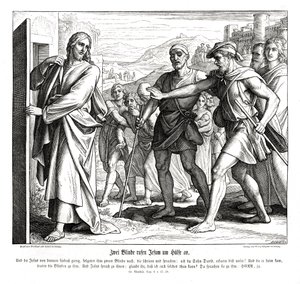 Jezus en de blinden, Evangelie van Matteüs