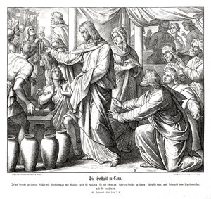 Jezus verandert water in wijn, Evangelie van Johannes