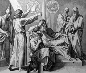 Jozef en Farao door Julius Schnorr von Carolsfeld