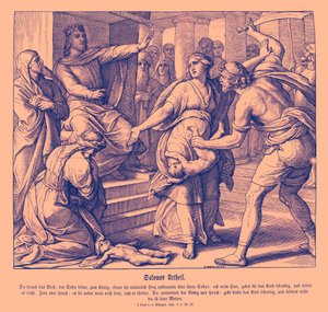 Oordeel van Salomo door Julius Schnorr von Carolsfeld