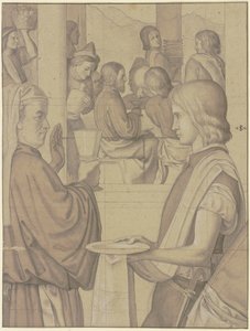 Bruiloft te Kana door Julius Schnorr von Carolsfeld