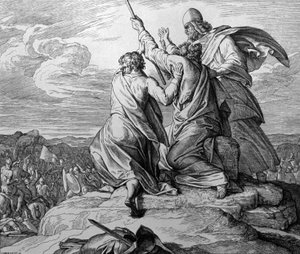 Wonder van Mozes door Julius Schnorr von Carolsfeld