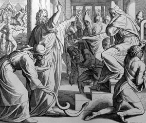 Mozes en Aäron door Julius Schnorr von Carolsfeld