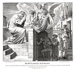 Petrus en de mannen van Cornelius, Handelingen van de Apostelen door Julius Schnorr von Carolsfeld