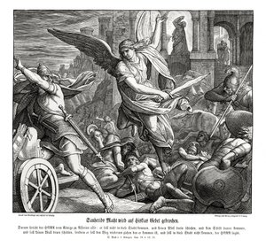 Gebed van Hizkia, 2 Koningen door Julius Schnorr von Carolsfeld