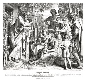 Kinderen opvoeden, Boek van Sirach door Julius Schnorr von Carolsfeld