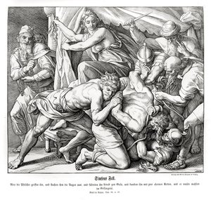 De val van Samson, Rechters