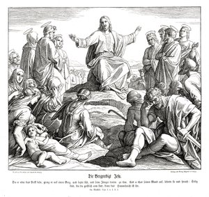 Bergrede, Evangelie van Matteüs door Julius Schnorr von Carolsfeld