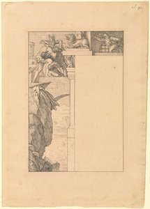 Siegfried vecht met de poortwachter