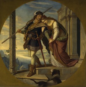 Siegfrieds afscheid van Kriemhild door Julius Schnorr von Carolsfeld