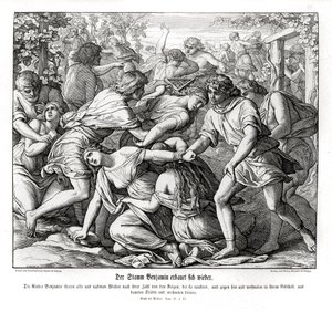 Zonen van Benjamin en de dochters van Silo, Rechters