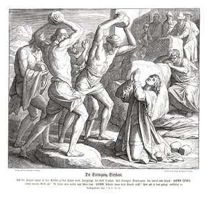 Steniging van Stefanus, Handelingen van de Apostelen door Julius Schnorr von Carolsfeld