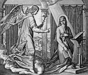De Annunciatie door Julius Schnorr von Carolsfeld