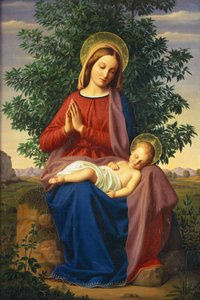 De Madonna en het kind door Julius Schnorr von Carolsfeld