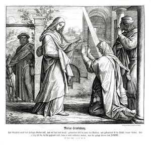 Bezoek van Maria, Evangelie van Lucas