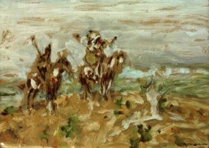 Verkenner van de Blackfoot-indianen door Julius Seyler