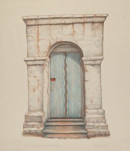 Deur bij Mission San Juan door June Dale