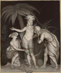 Allegorie op de handel met Amerika