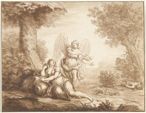 Hagar in de woestijn door Jurriaan Cootwijck