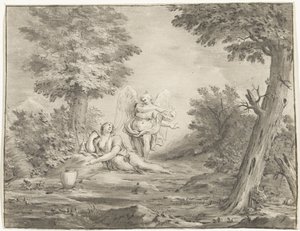 Hagar in de woestijn door Jurriaan Cootwijck