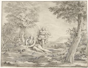 Hagar in de woestijn door Jurriaan Cootwijck
