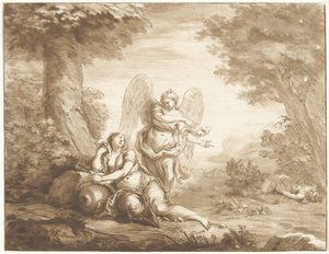 Hagar in de woestijn door Jurriaan Cootwijck