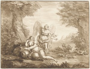 Hagar in de woestijn door Jurriaan Cootwijck