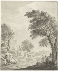 Landschap met weg