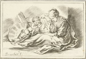 Moeder en twee kinderen