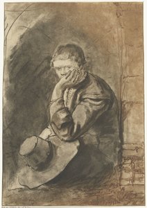 Zittende man