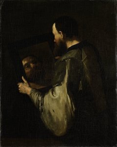 Filosoof met Spiegel door Jusepe de Ribera (copy after)