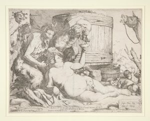 Bacchanaal (Dronken Silenus) door Jusepe de Ribera