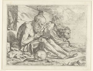 Heilige Hieronymus lezend