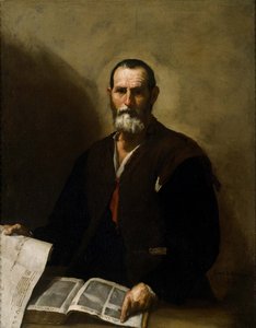De cynische filosoof Crates van Thebe (365-285 v.Chr.) door Jusepe de Ribera
