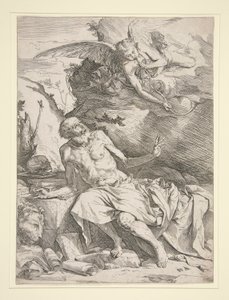 Sint Hiëronymus met de Engel door Jusepe de Ribera
