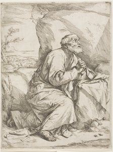 Sint Petrus in de woestijn door Jusepe de Ribera