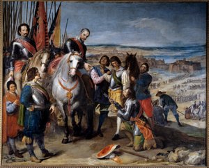 Dertigjarige oorlog: De Nederlandse gouverneur overhandigde de sleutels aan de markies van Balbases, Ambrosio de Spinola, die Juliers in 1622 veroverde