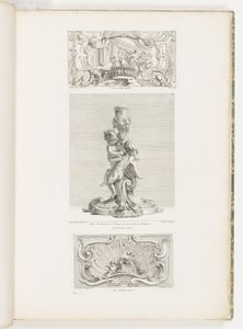 Ornamentpaneel met de ontvoering van Hélène, pl. 24 in Oeuvre