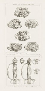 Differents Desseins de Tabatières, première planche, p. 49 in Oeuvre door Juste Aurèle Meissonnier
