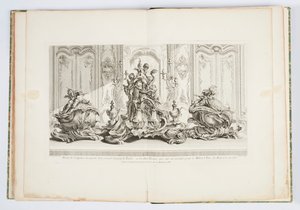 Ontwerp voor Centerpiece en Twee Tureens voor de Hertog van Kingston in 1735, plaat 115 in Œuvre de Juste-Aurèle Meissonnier