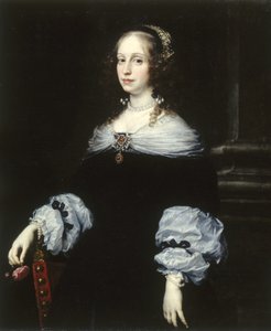 Portret van Gravin Teresa Dudley di Carpegna door Justus Sustermans