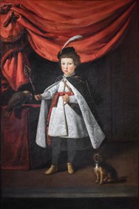 Portret van Leopoldo de Medici als jonge jongen door Justus Sustermans