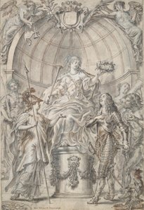 Ontwerp voor een Frontispice [?] door Justus van Egmont