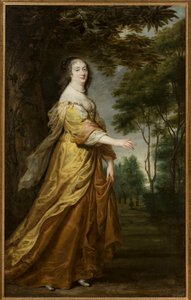 Portret van Marie Louise Gonzaga (1611-1667), Koningin van Polen door Justus van Egmont