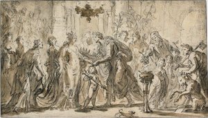 Het Huwelijk van Zenobia en Odenatus door Justus van Egmont